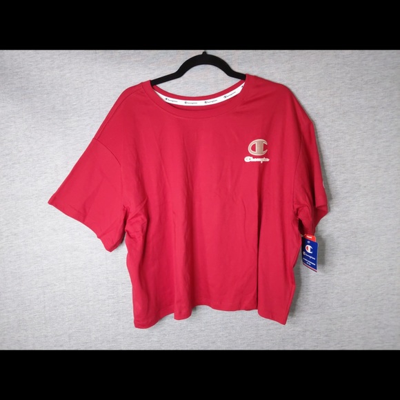 🎄 3/$35 👯‍♀️Host Pick⚡️Champion Logo Cropped Tee - Picture 3 of 12